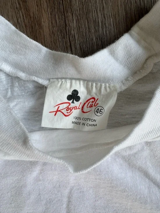 Vintage White St. Maarten Graphic Tee with Nautical Flags - Picture 3 of 5